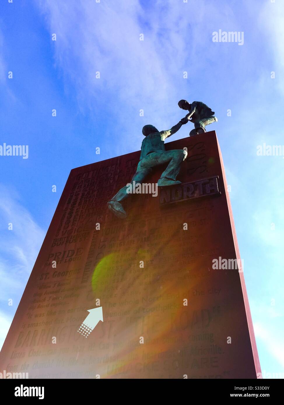 Propelled upwards - Smartphone Captured Stock Image