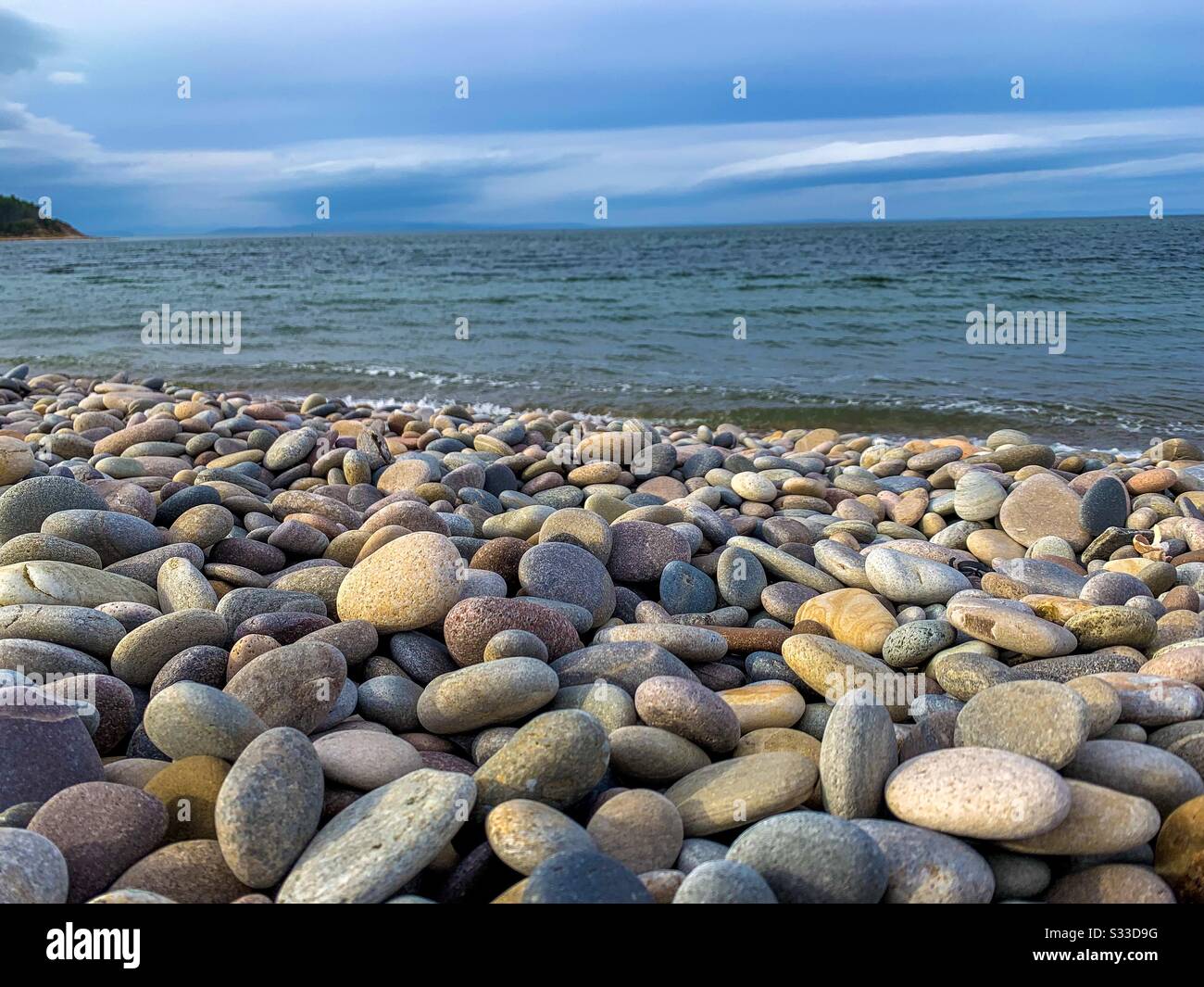 Pebbled beach Stock Photo