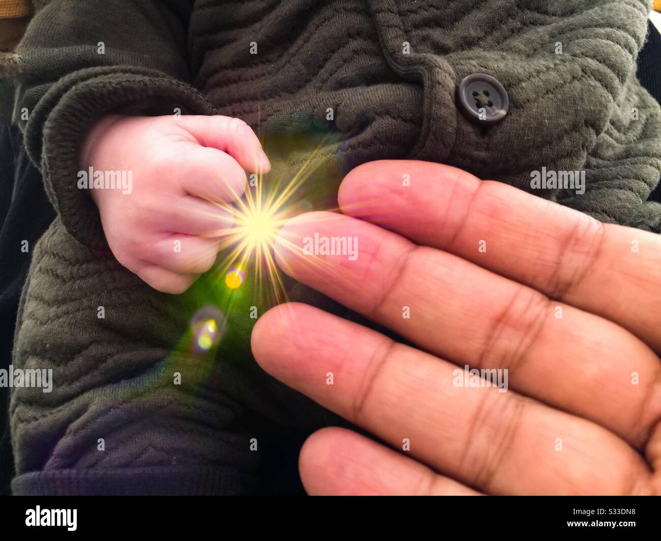 Contact, conceptual image. Adult hand connecting. Reaching out. - Smartphone Captured Stock Image