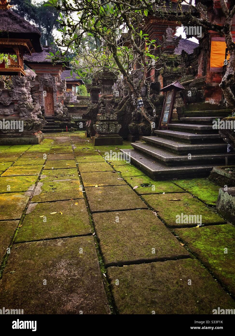 Pura Dalem, Bentuyung Sakti, near Ubud, Bali, Indonesia - Smartphone Captured Stock Image