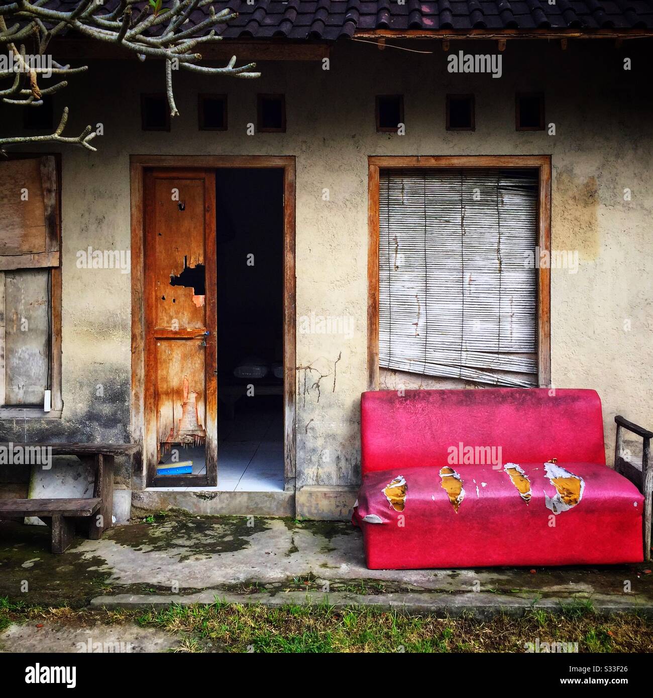 Street scene in Ubud, Bali, Indonesia - Smartphone Captured Stock Image