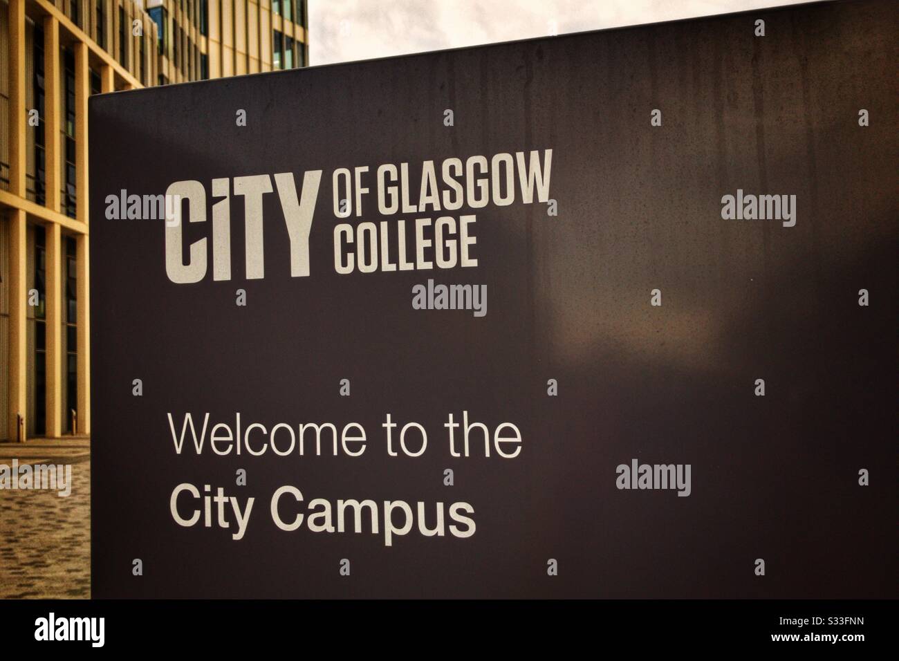 City of Glasgow College building in Glasgow, Scotland. Stock Photo
