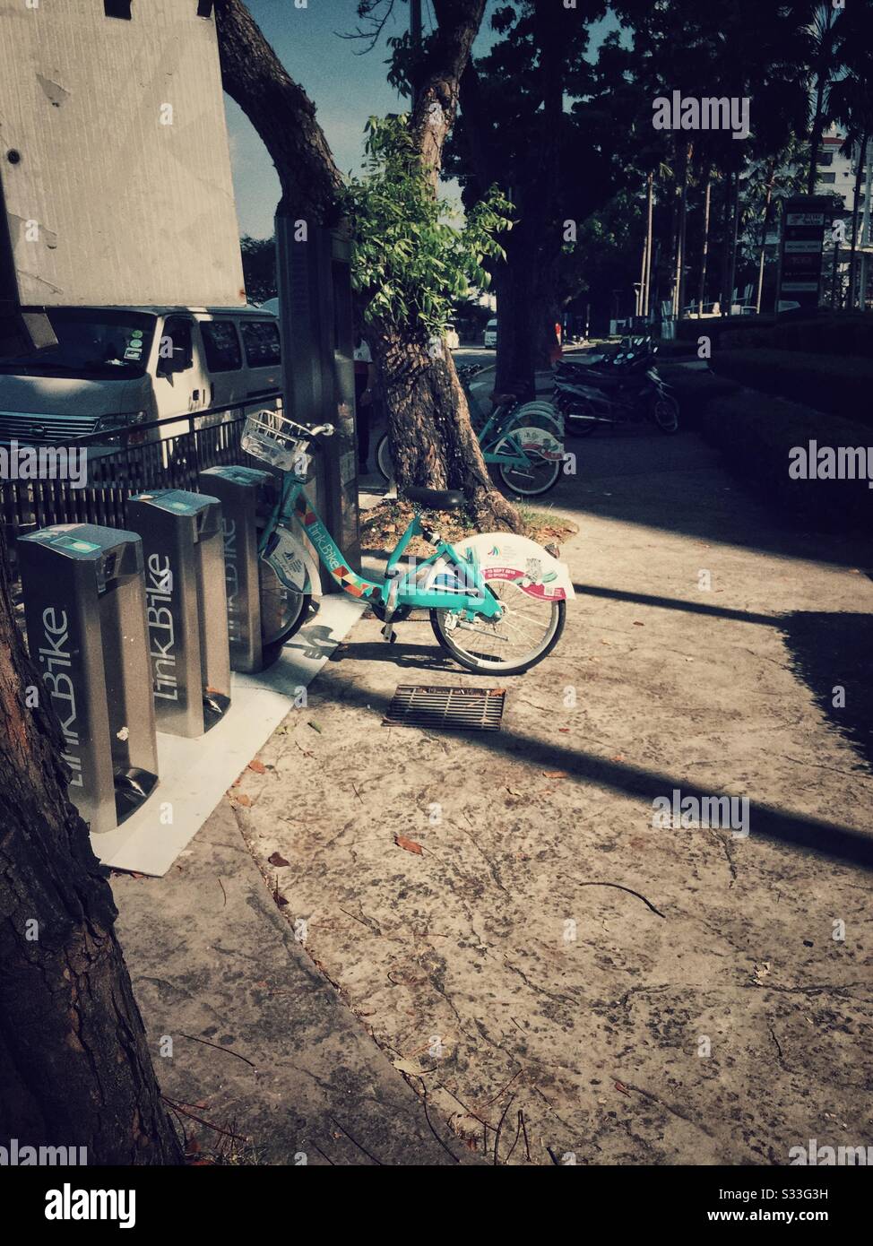 Electric bike. - Smartphone Captured Stock Image