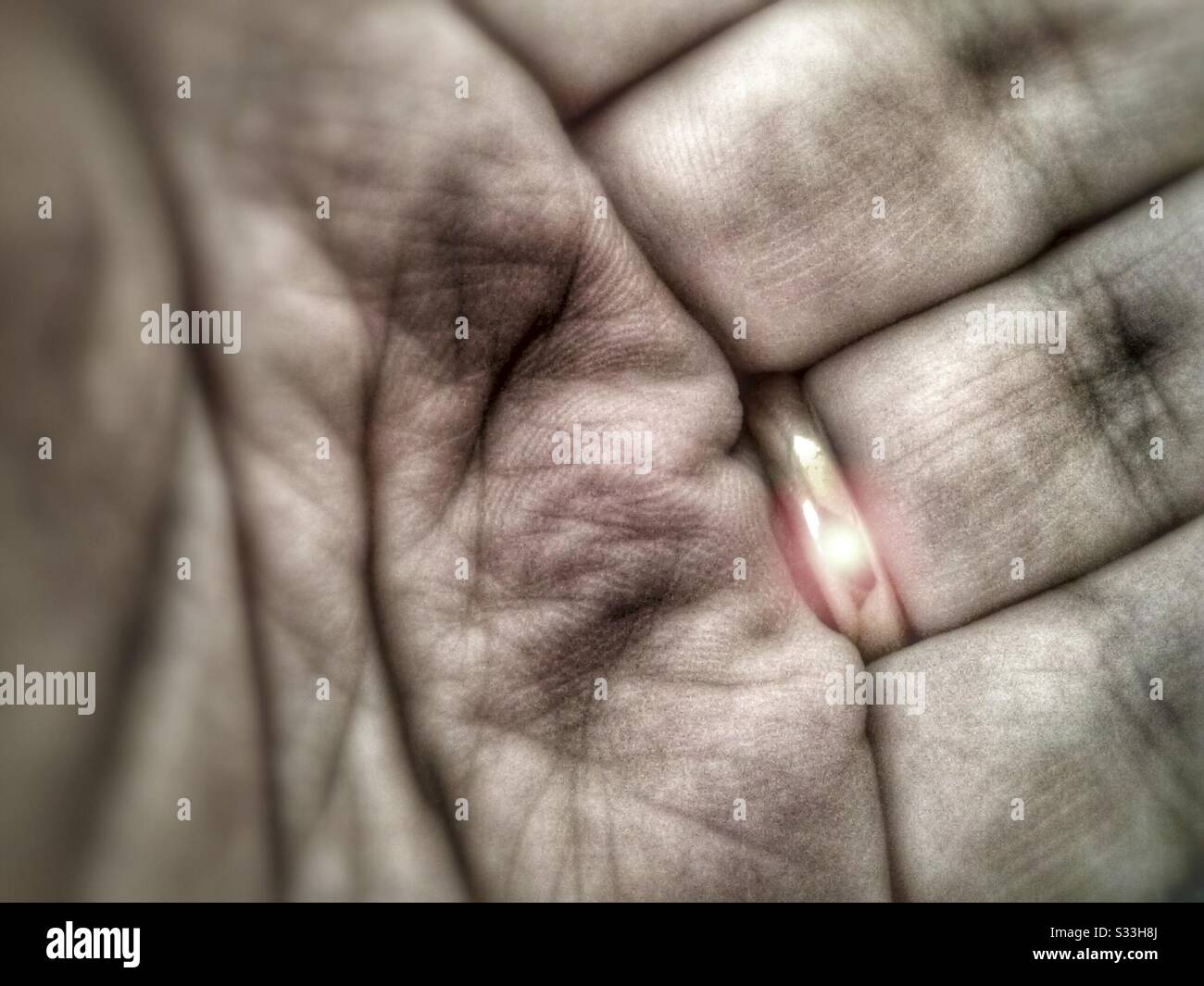 Wedding Ring - Smartphone Captured Stock Image