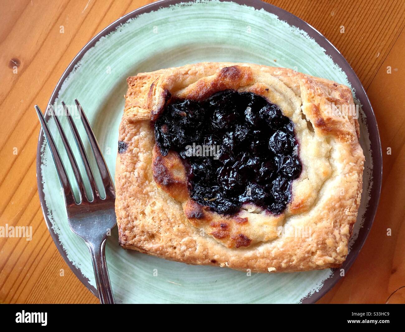 Vegan blueberry “cheese” danish Stock Photo Alamy