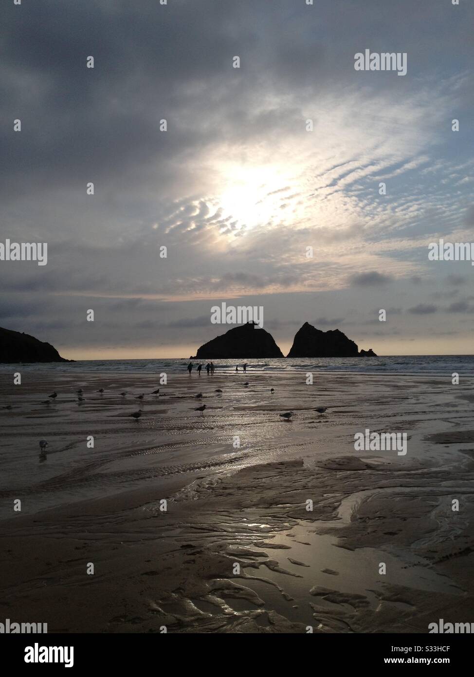 Sunset beach - Smartphone Captured Stock Image