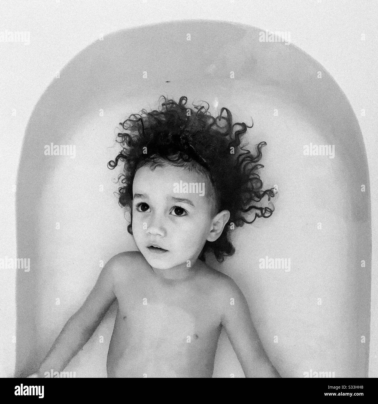curly-hair-up-black-and-white-stock-photos-images-alamy