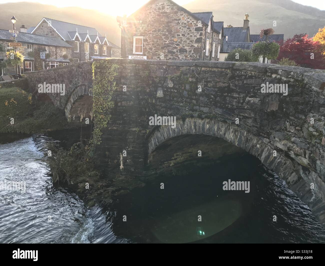 Bridge in Wales Stock Photo