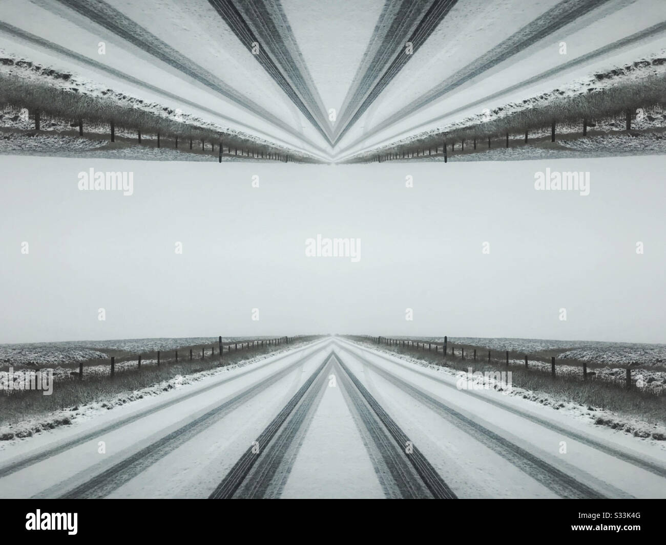 The road to nowhere - Smartphone Captured Stock Image