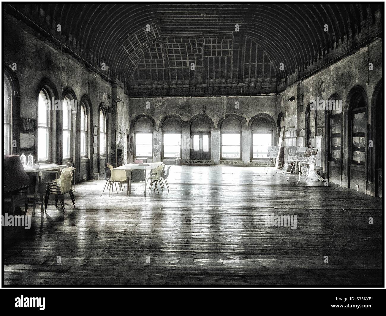 The old waiting room at Peckham Rye railway station. - Smartphone Captured Stock Image