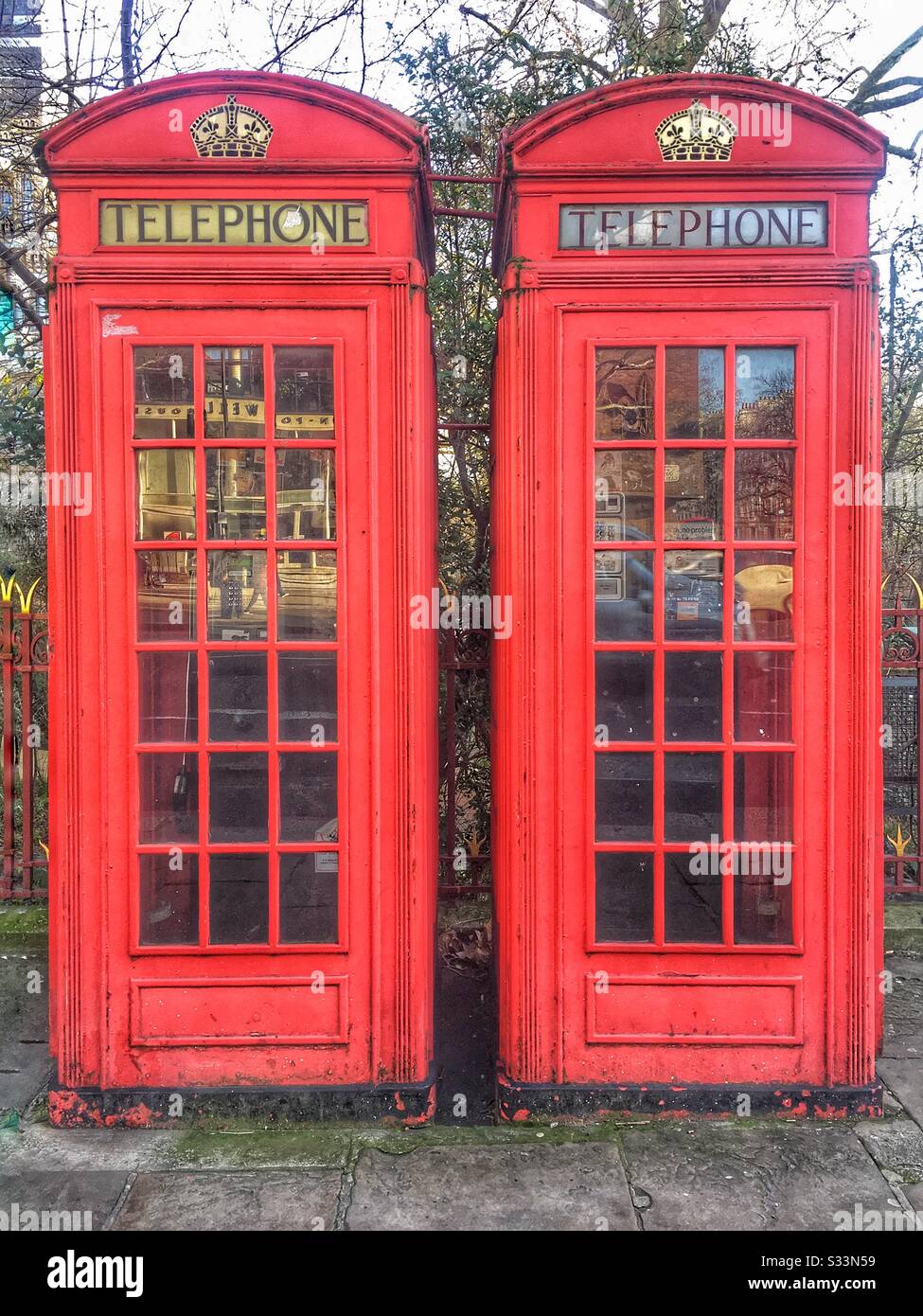 London telephone kiosks Stock Photo