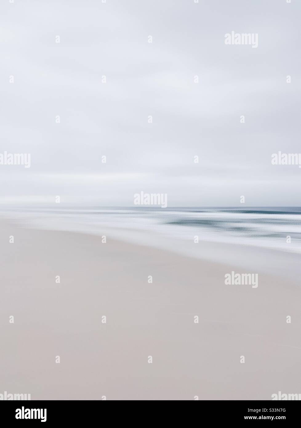 A minimalist beach landscape from Florida, USA. Stock Photo