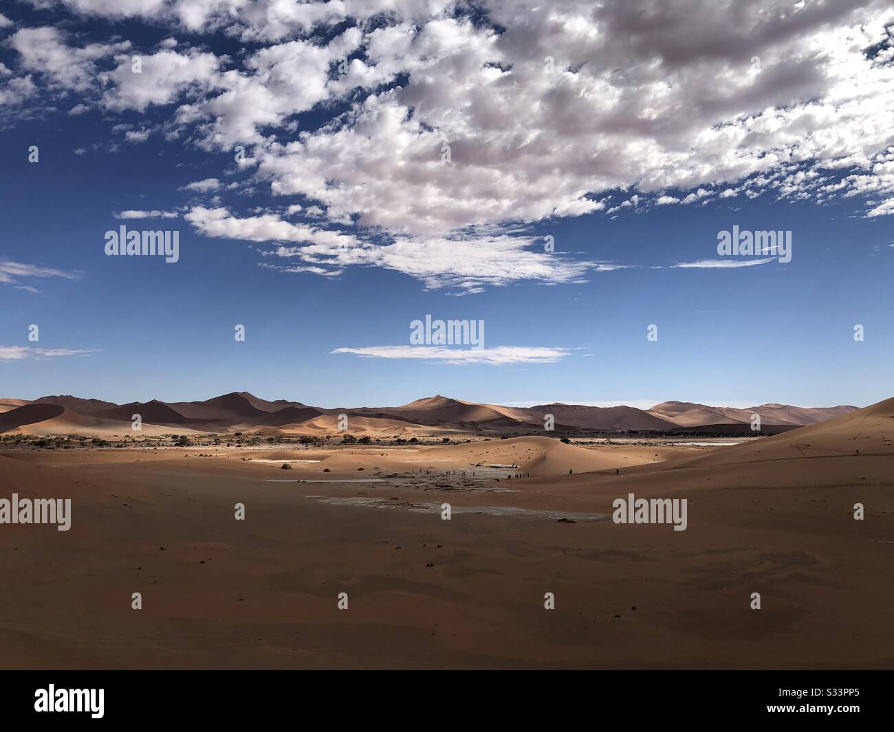 Sand dunes in Sossusvlei, Namibia - Smartphone Captured Stock Image