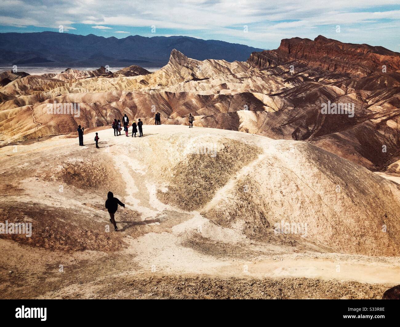 Zabriskie Point, Death Valley, California - Smartphone Captured Stock Image