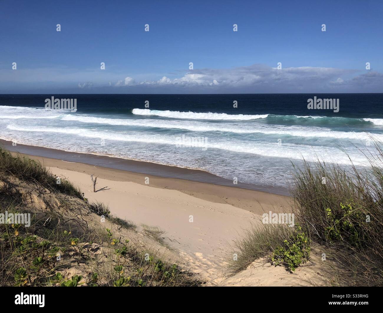 Barra beach Mozambique - Smartphone Captured Stock Image