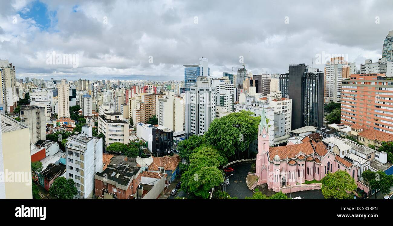Bela Vista Neighborhood in São Paulo Brazil Stock Photo