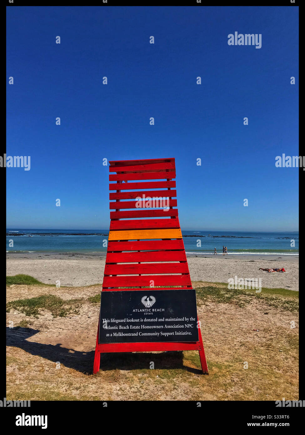 Melkbosstrand beach, Cape Town, South Africa. - Smartphone Captured Stock Image