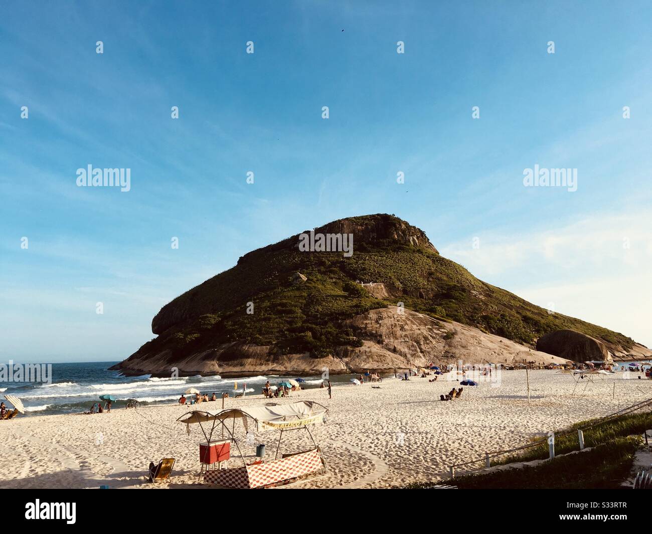 Pontal Rock in Rio de Janeiro Brazil Stock Photo