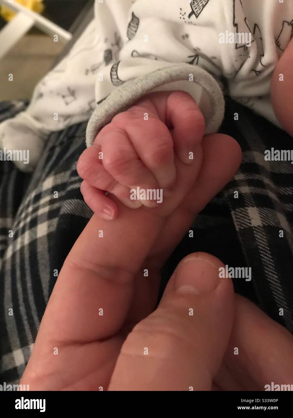 Tiny fingers - Smartphone Captured Stock Image