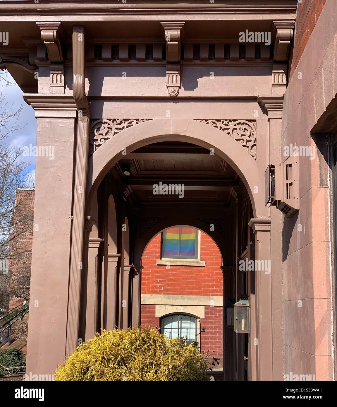 Architectural details, Providence, Rhode Island, United States - Smartphone Captured Stock Image