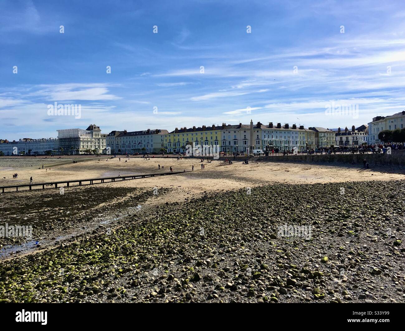 Llandudno promenade Wales - Smartphone Captured Stock Image