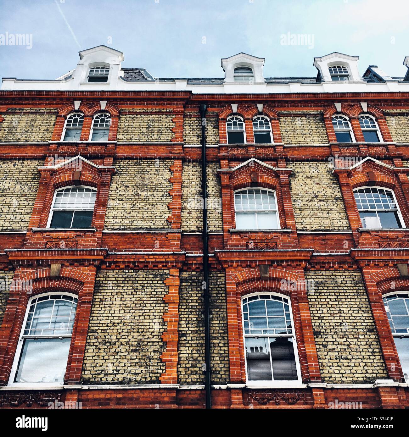 Window and brick work of ld buildings - Smartphone Captured Stock Image
