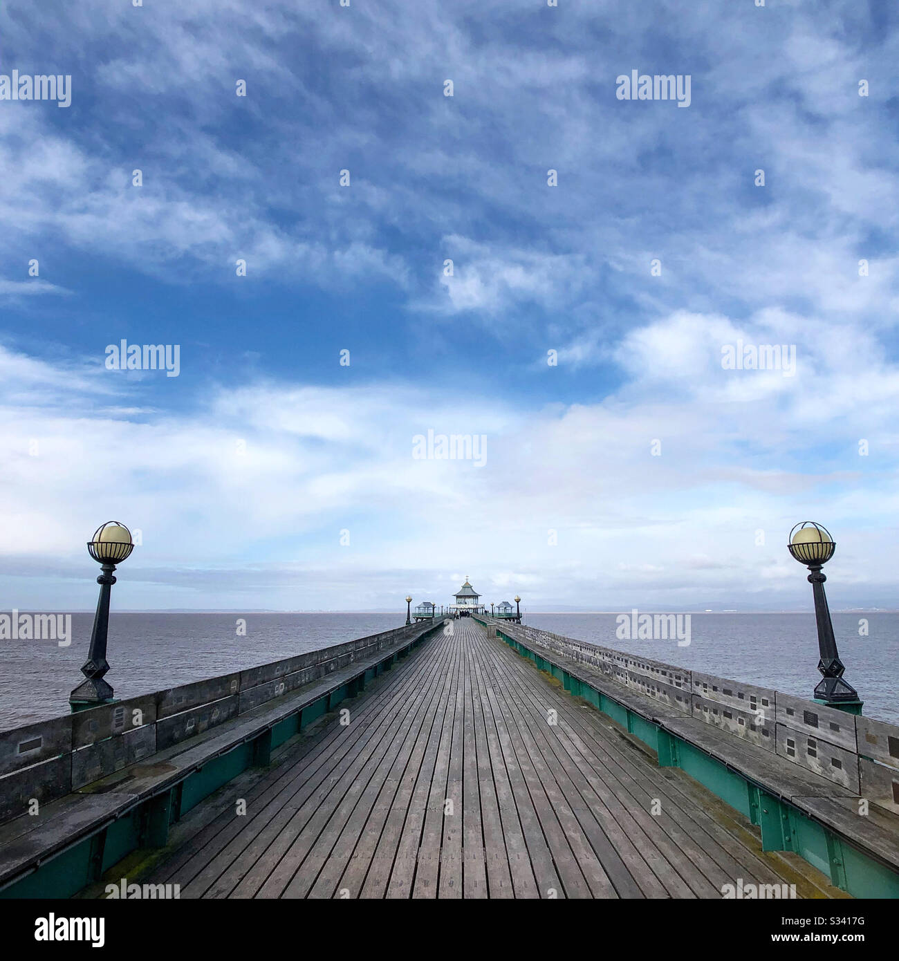 Clevedon Pier. - Smartphone Captured Stock Image