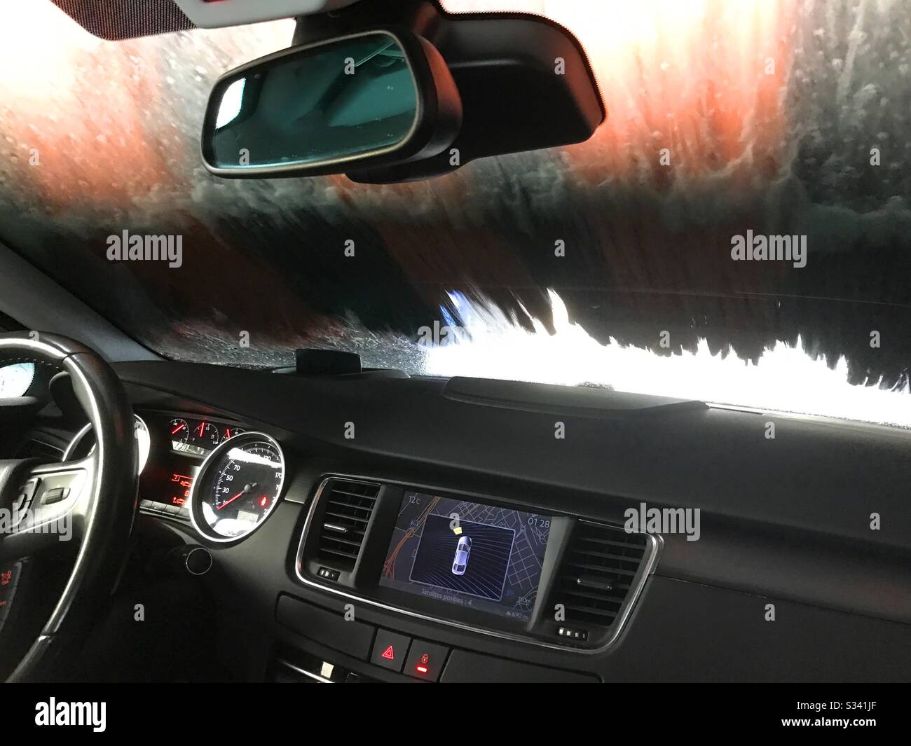 Car washing - Smartphone Captured Stock Image