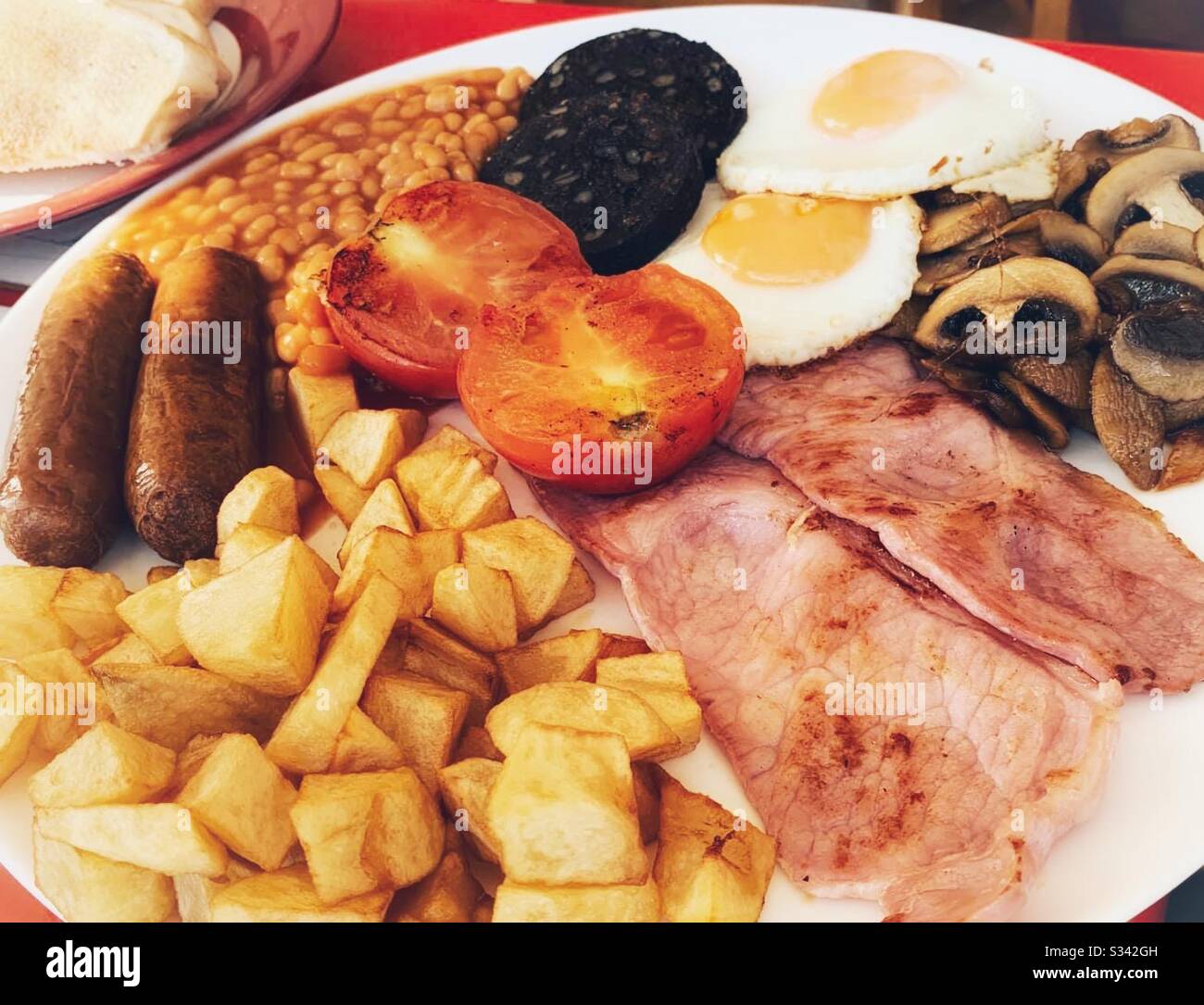 Fry up in Exeter Stock Photo