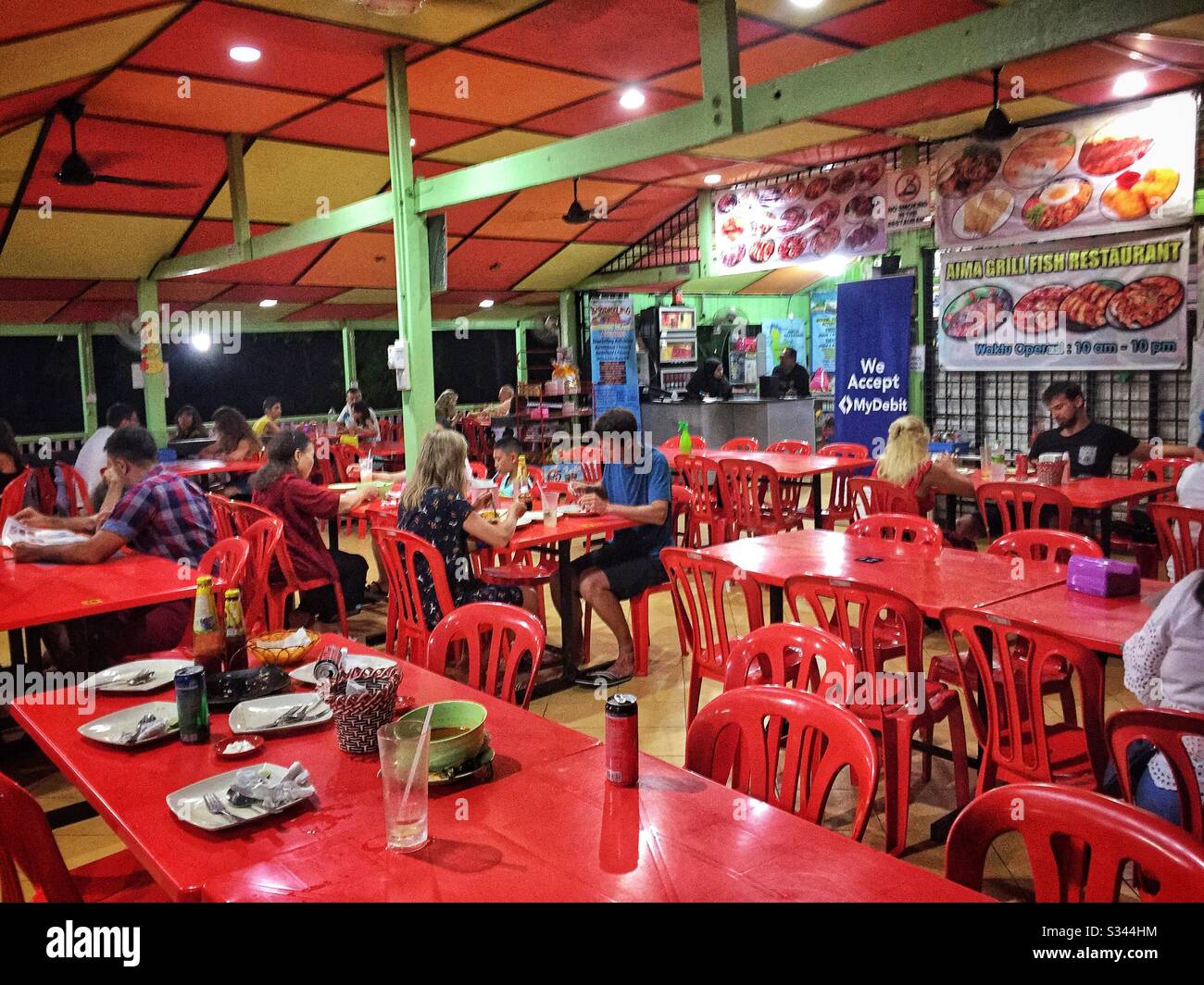 Aima's Restaurant, Pulau Redang (Redang Island), Terengganu, Malaysia - Smartphone Captured Stock Image