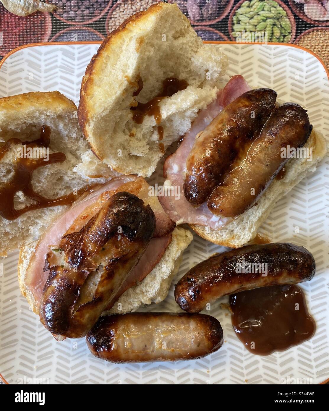 End of the world Sunday Brunch - Smartphone Captured Stock Image