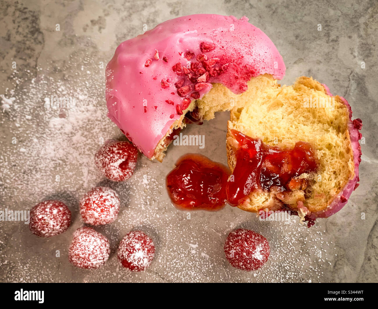 Jam doughnut hires stock photography and images Alamy