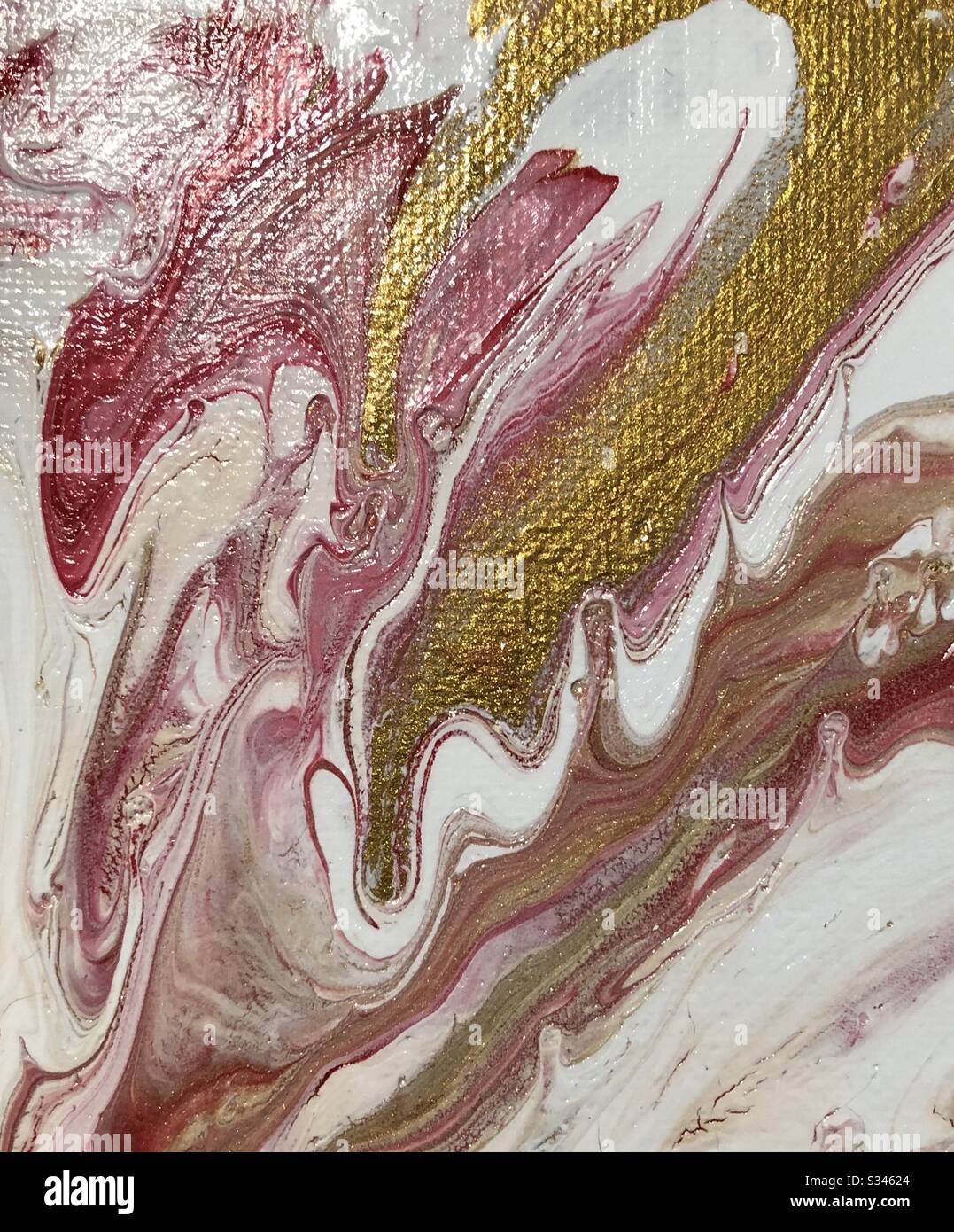 Abstract fluid painting handmade Stock Photo Alamy