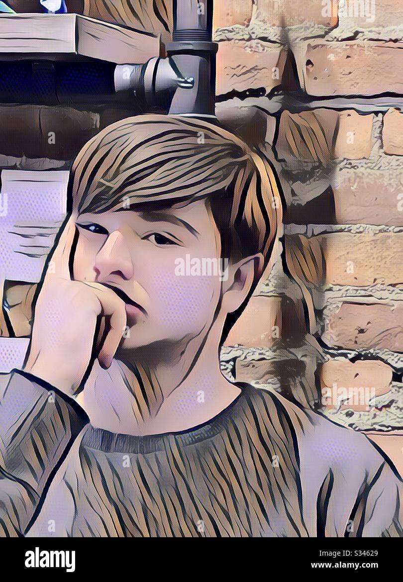 Teen teenage male hi-res stock photography and images - Alamy