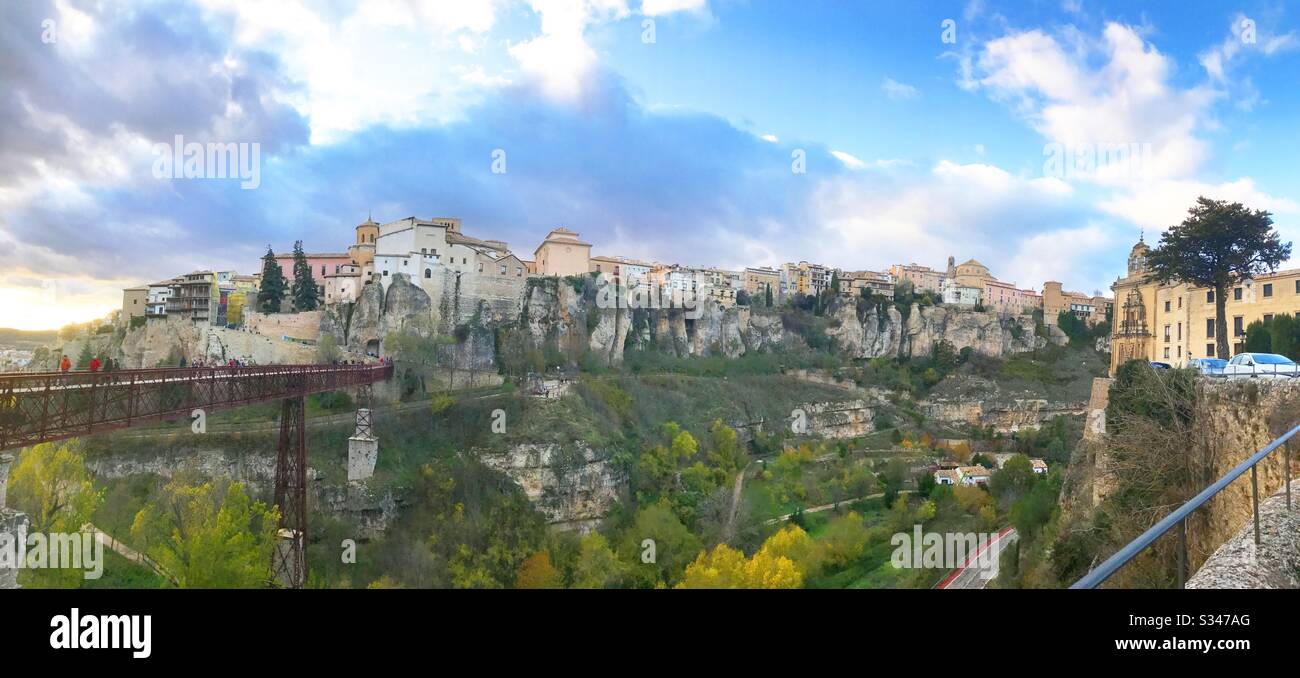 Panoramic view. Cuenca, Spain. Stock Photo