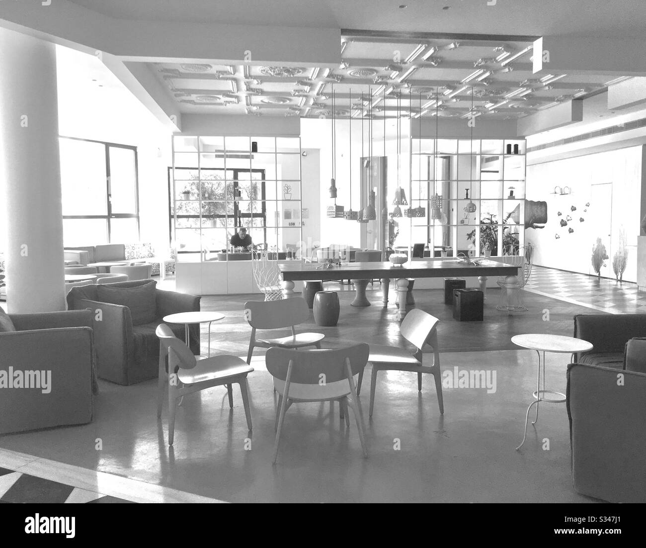 Hotel reception - Smartphone Captured Stock Image