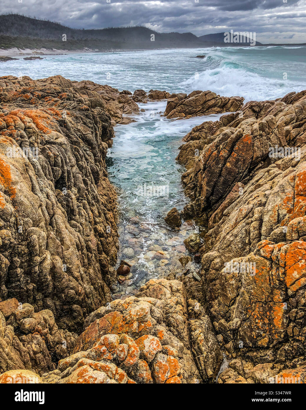 Rock pool Tasmania Stock Photo - Alamy