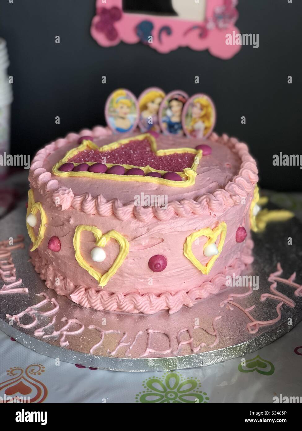 Happy Birthday Princess Pink Cake