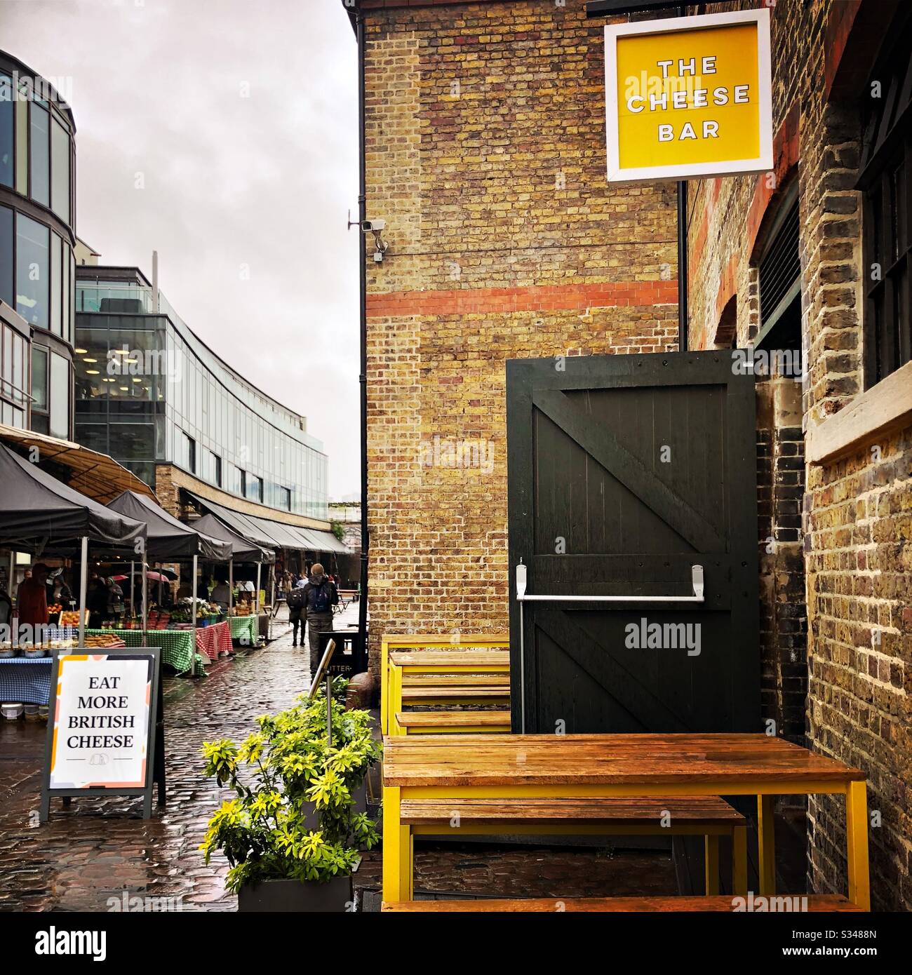 The Cheese Bar at Stables Market, Camden Town, London - Smartphone Captured Stock Image