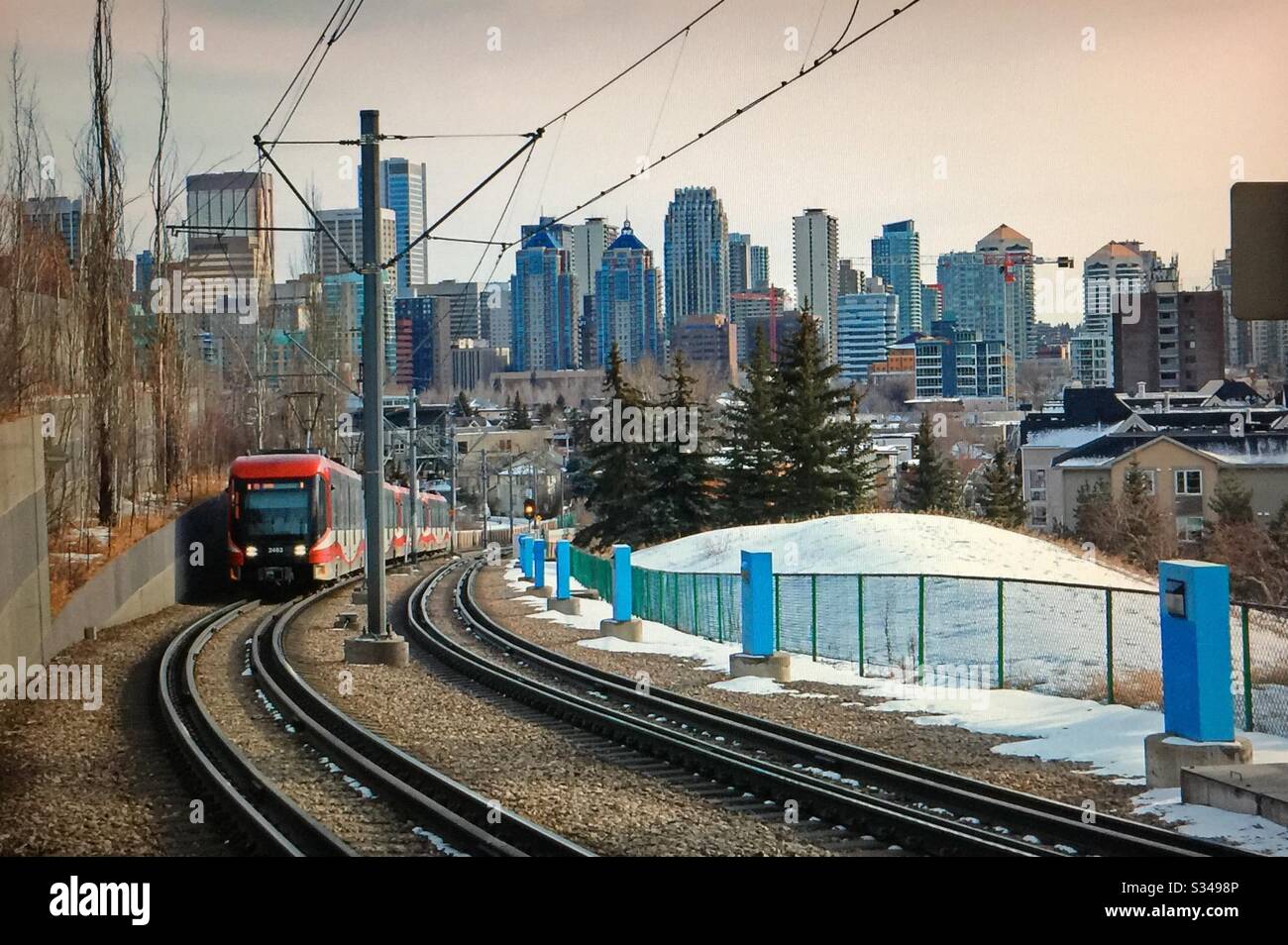 LRT, CTrain, Calgary transit, light rail transit, downtown Calgary