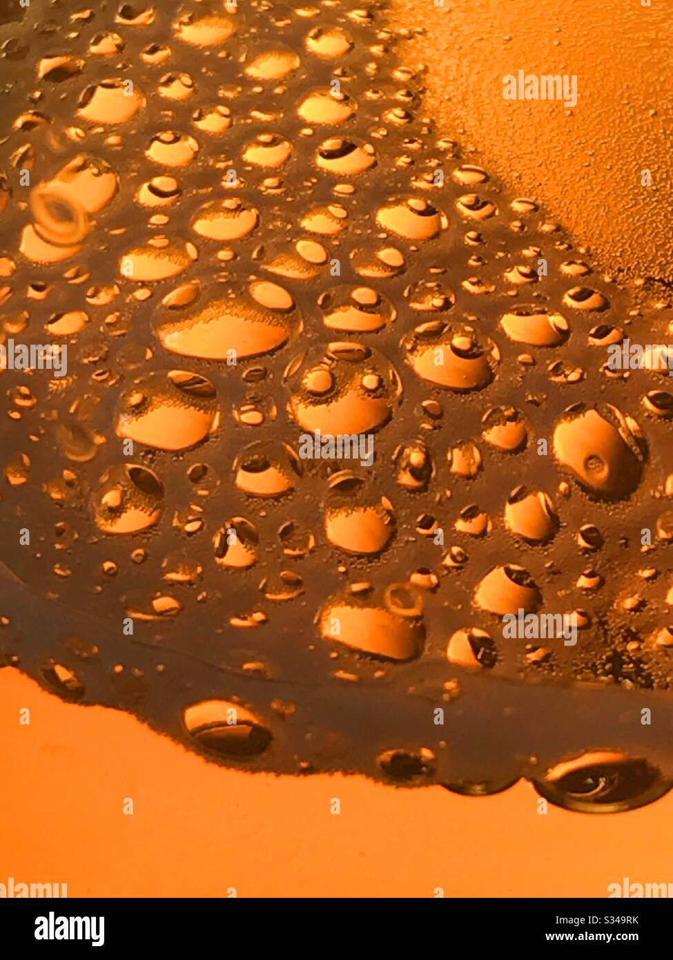 Beer bubbles - Smartphone Captured Stock Image