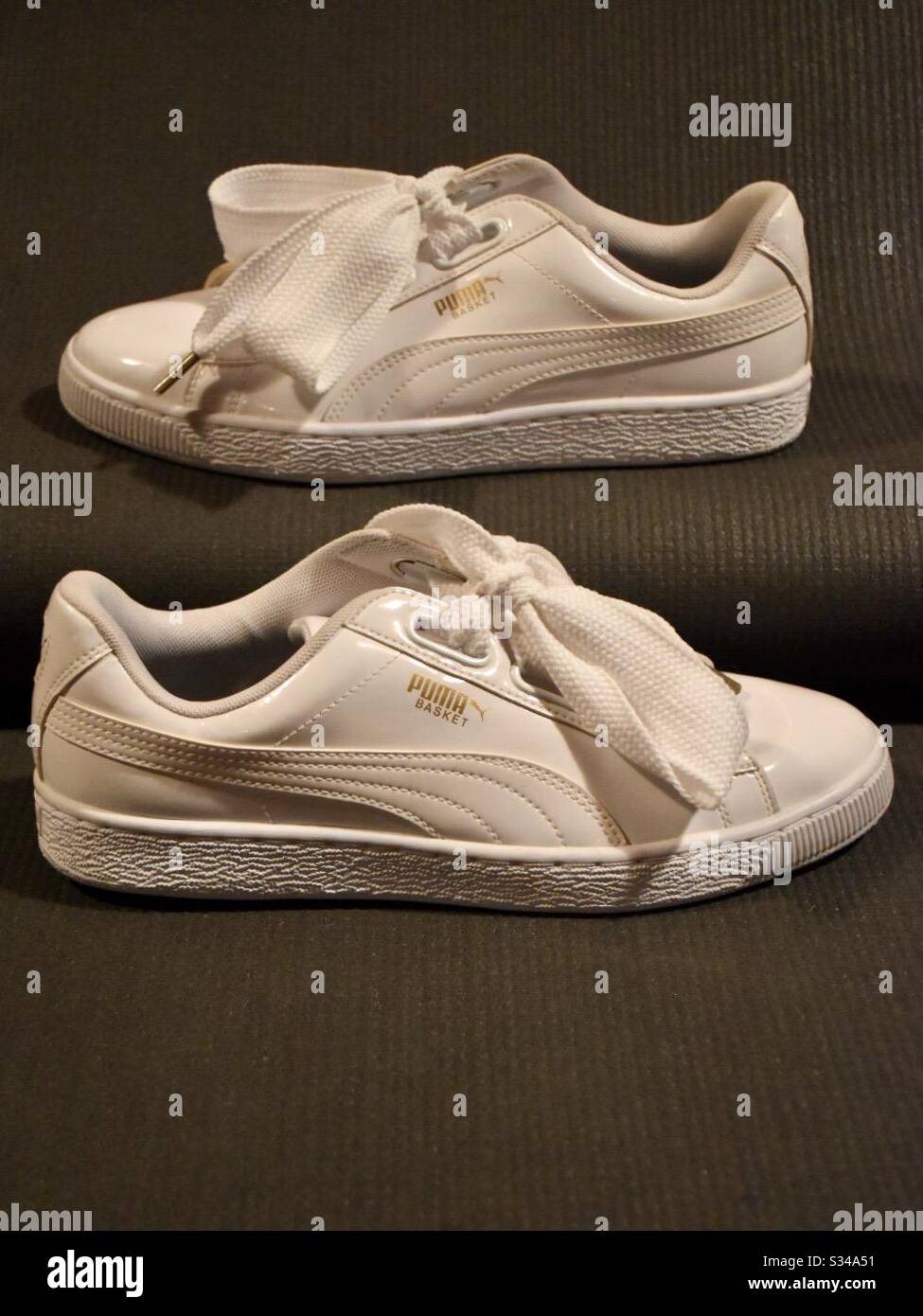 White puma sneakers hi-res stock photography and images - Alamy