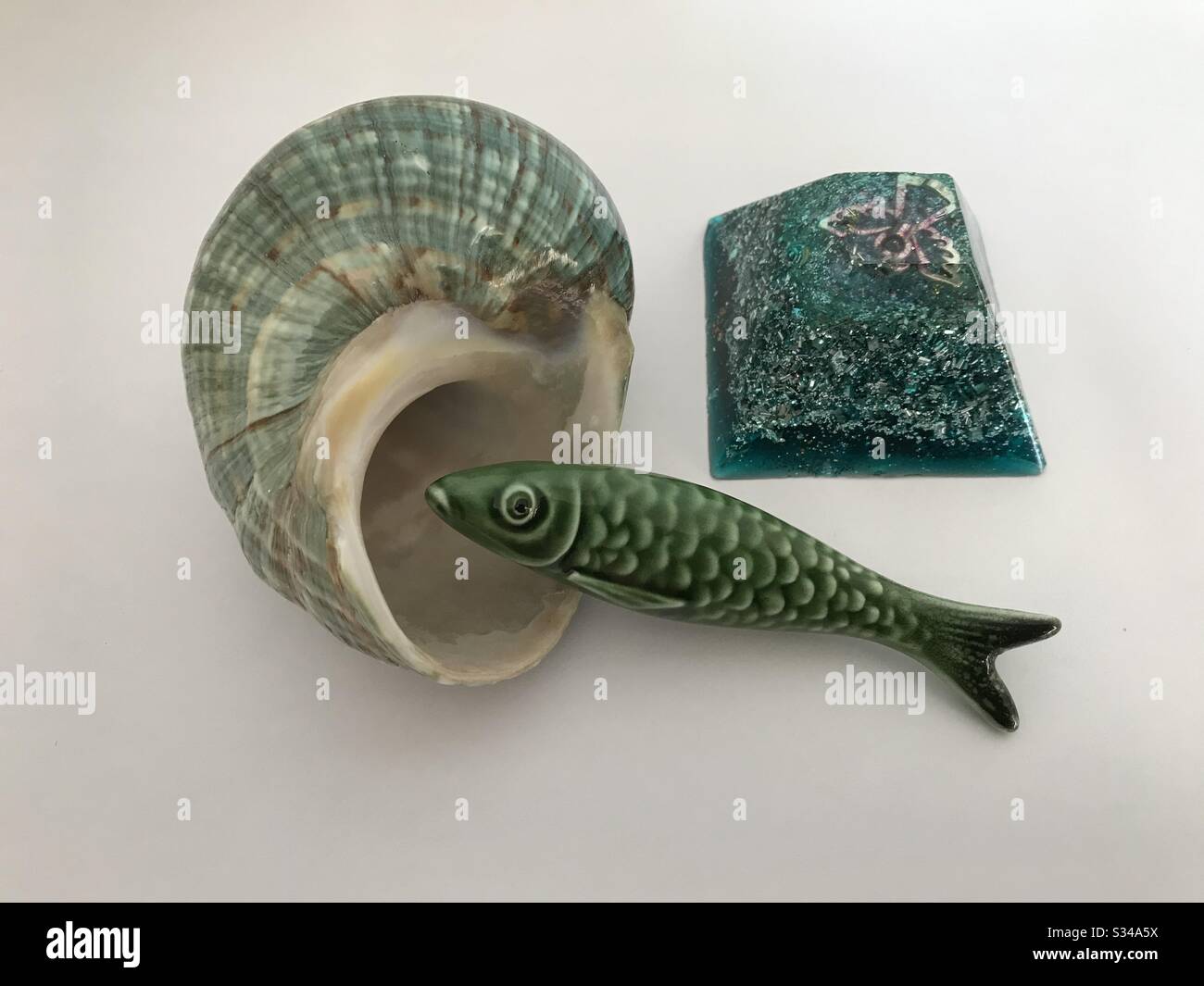 Teal Colour Set of Objects Stock Photo Alamy