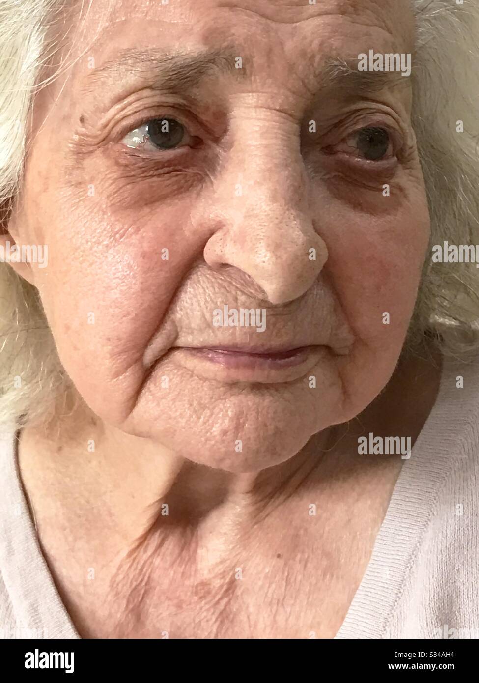 Lovely old lady - Smartphone Captured Stock Image
