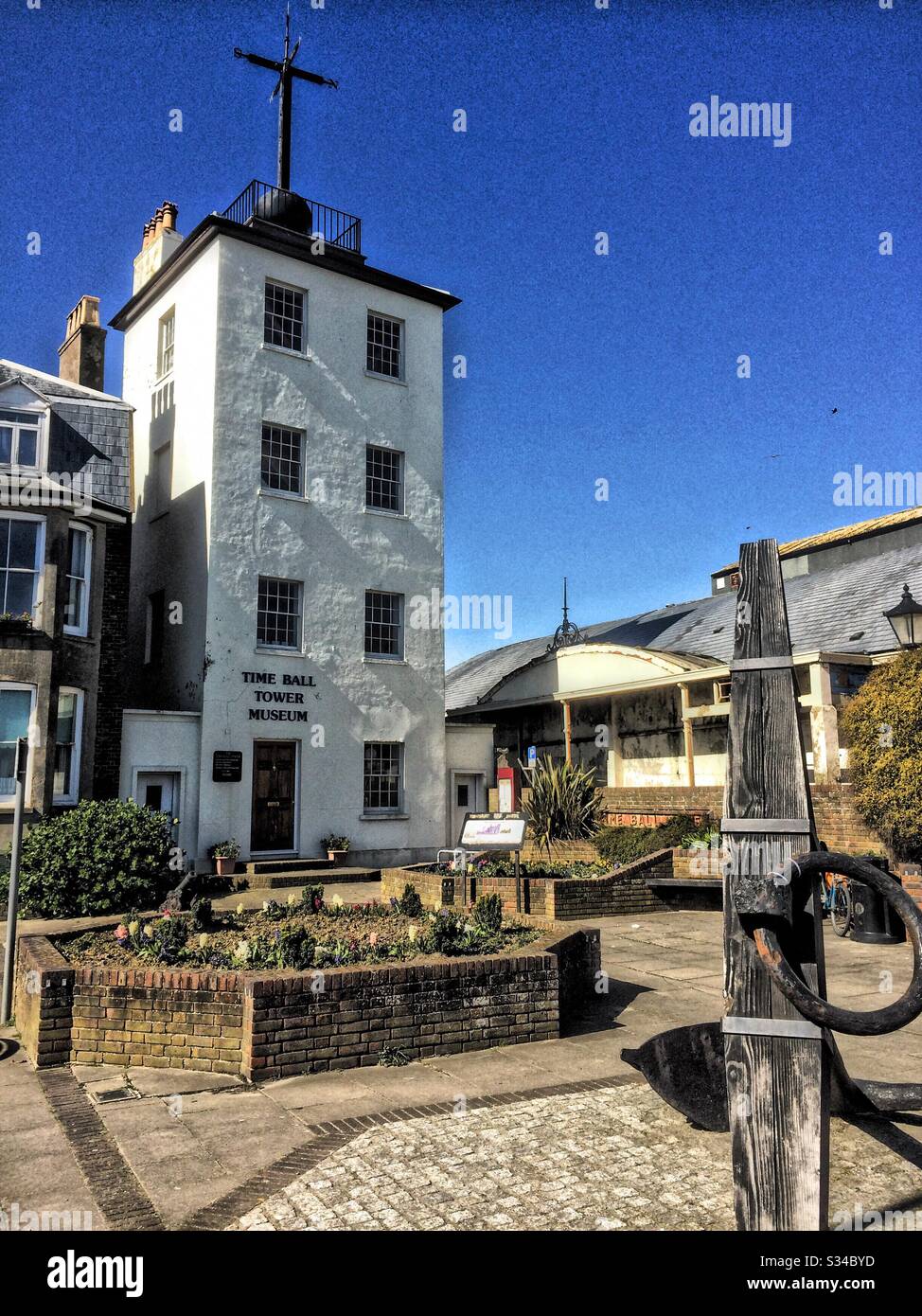 Deal Time Ball Tower - Smartphone Captured Stock Image