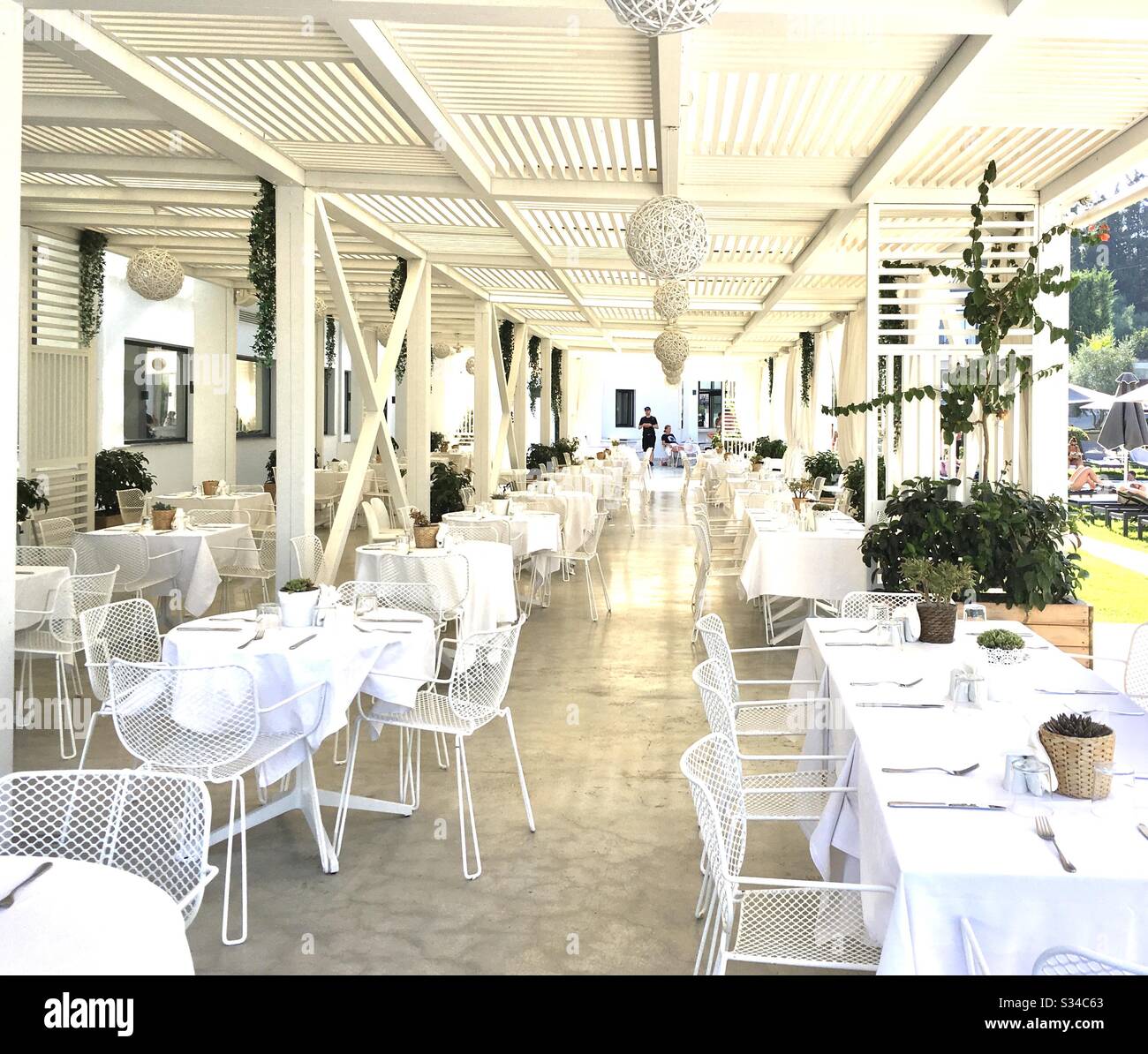 Restaurant on holiday - Smartphone Captured Stock Image