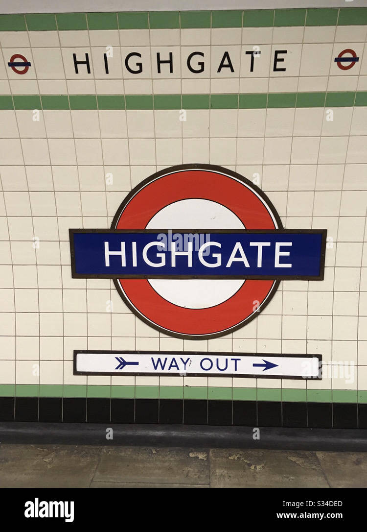 Highgate Station, London Tube Stock Photo Alamy