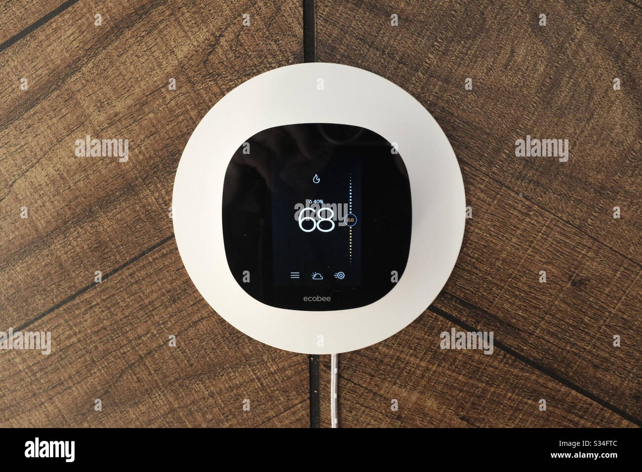 Ecobee remote programmable thermostats Stock Photo