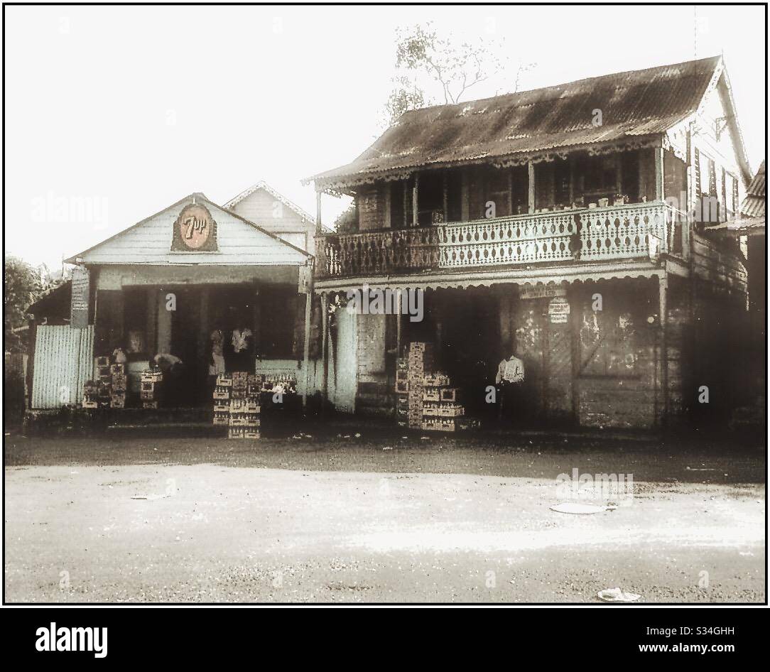 The architecture of rural Jamaica. - Smartphone Captured Stock Image