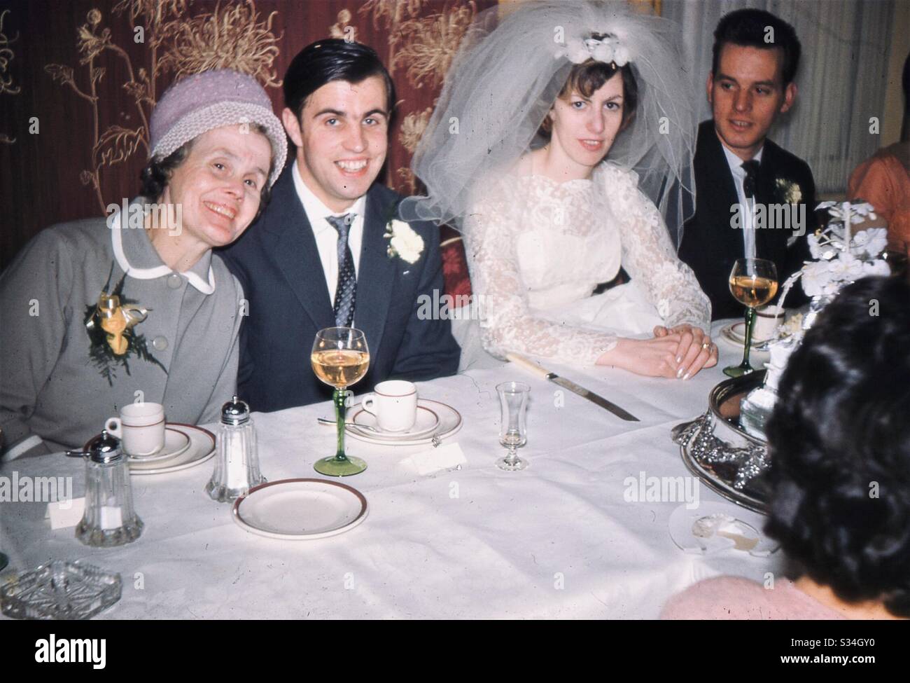 Vintage wedding reception - Smartphone Captured Stock Image